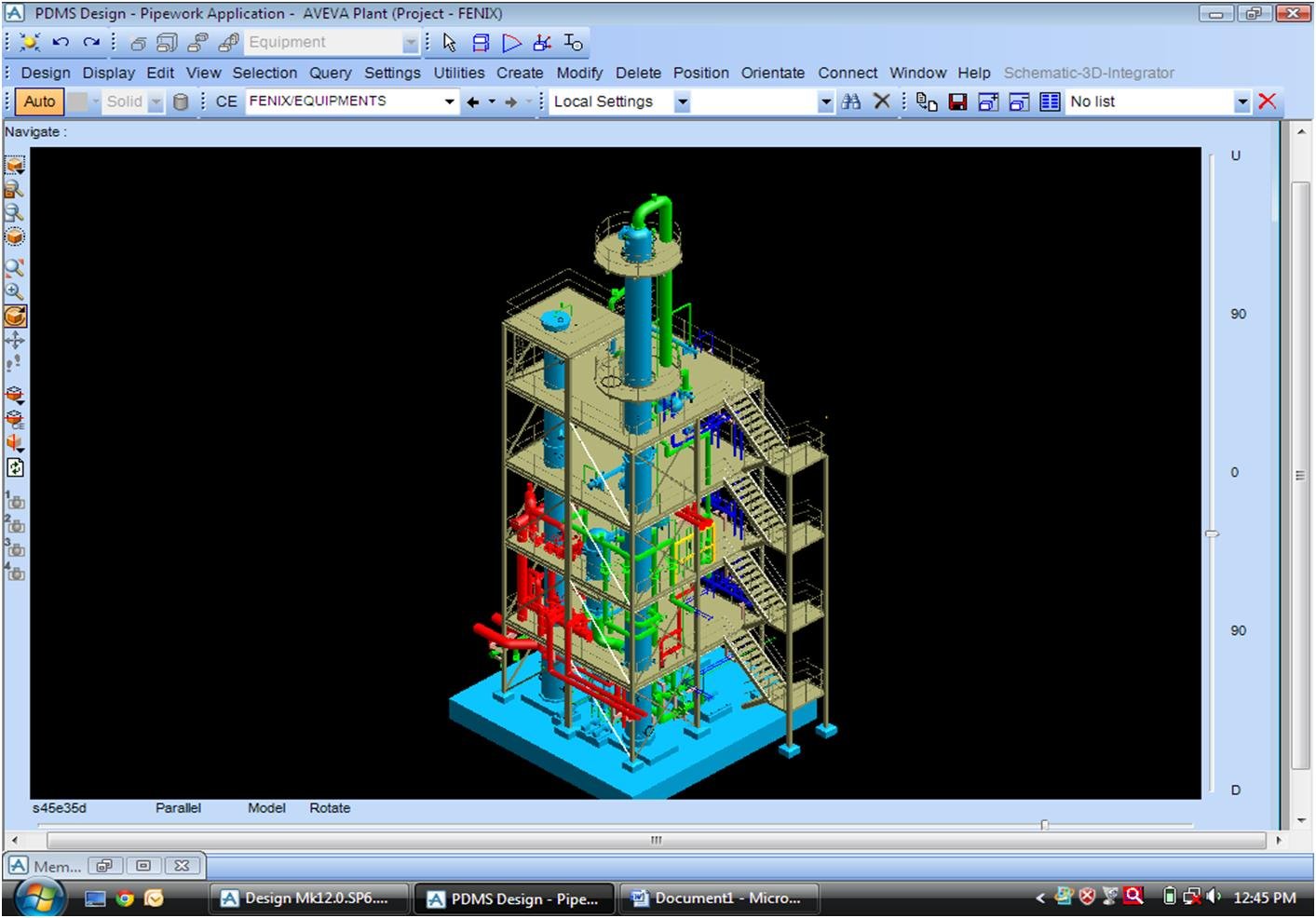 PDMS — Full Plant Isometric View (FENIX Project)